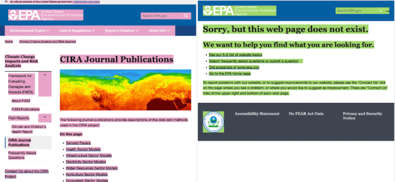 EPA Scrubs Information About Climate Change Indicators and Impacts ...