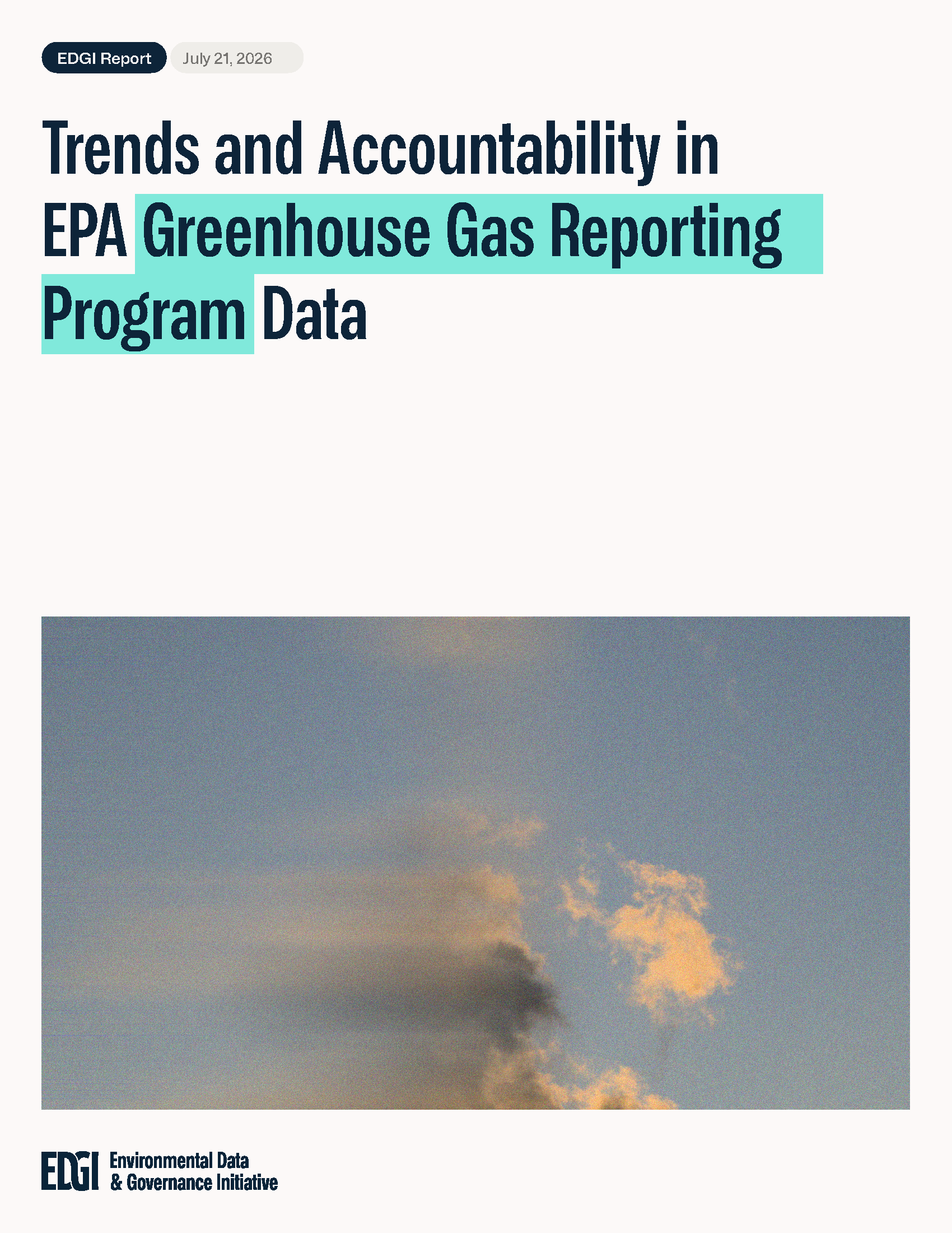 Trends and Accountability in EPA Greenhouse Gas Reporting Program Data