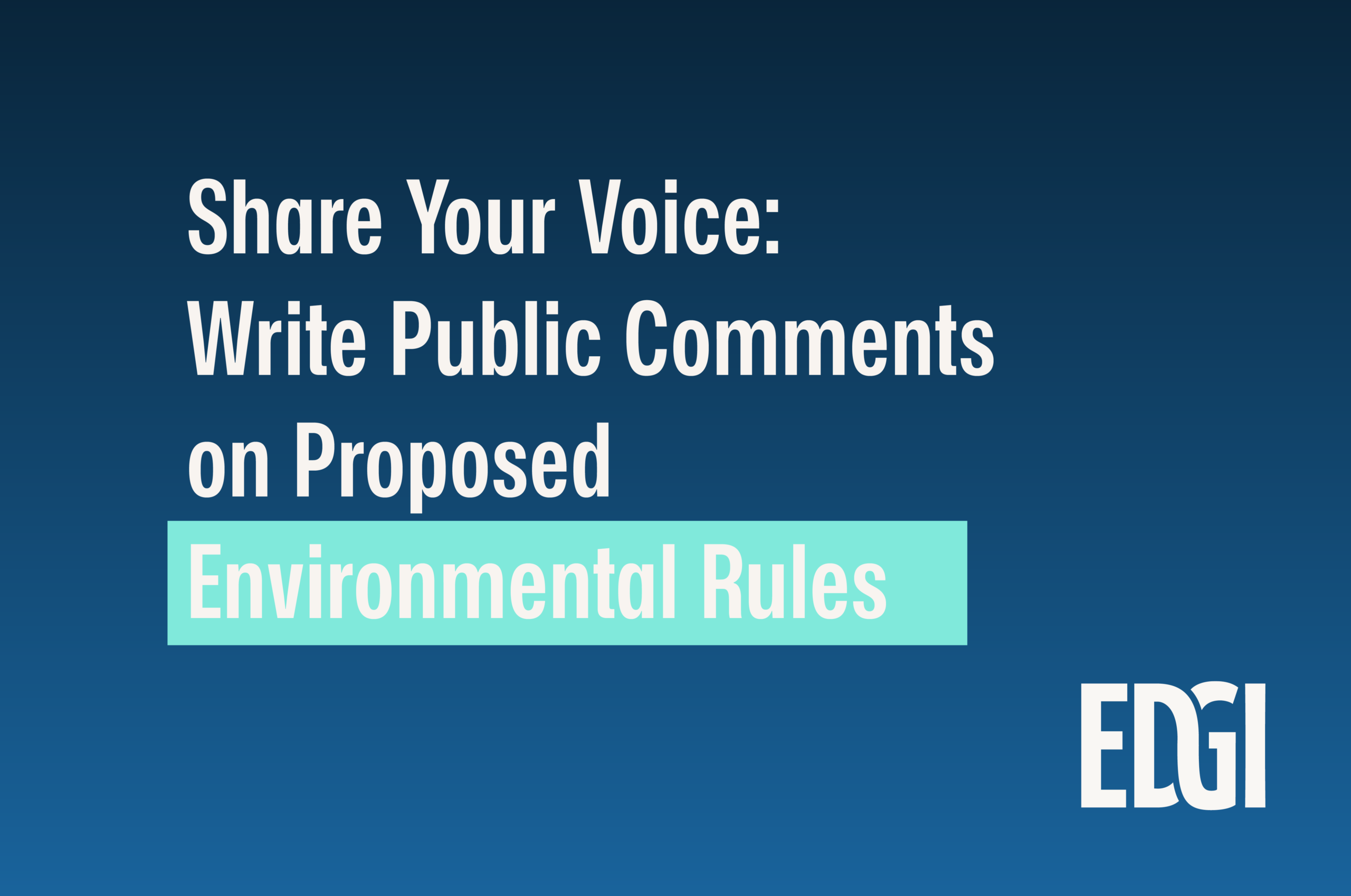 Public Comments Initiative Launches Workshop Series